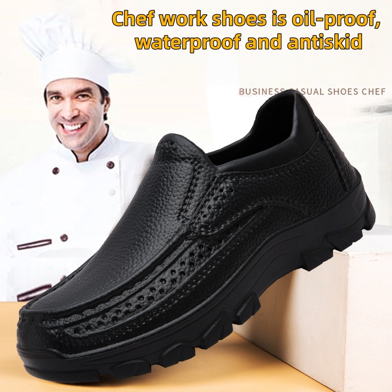 Kitchen Gadgets For Men - Herren-Kochschuhe, wasserdichte und ölbeständige Küchenarbeitsschuhe, ultraleichte,