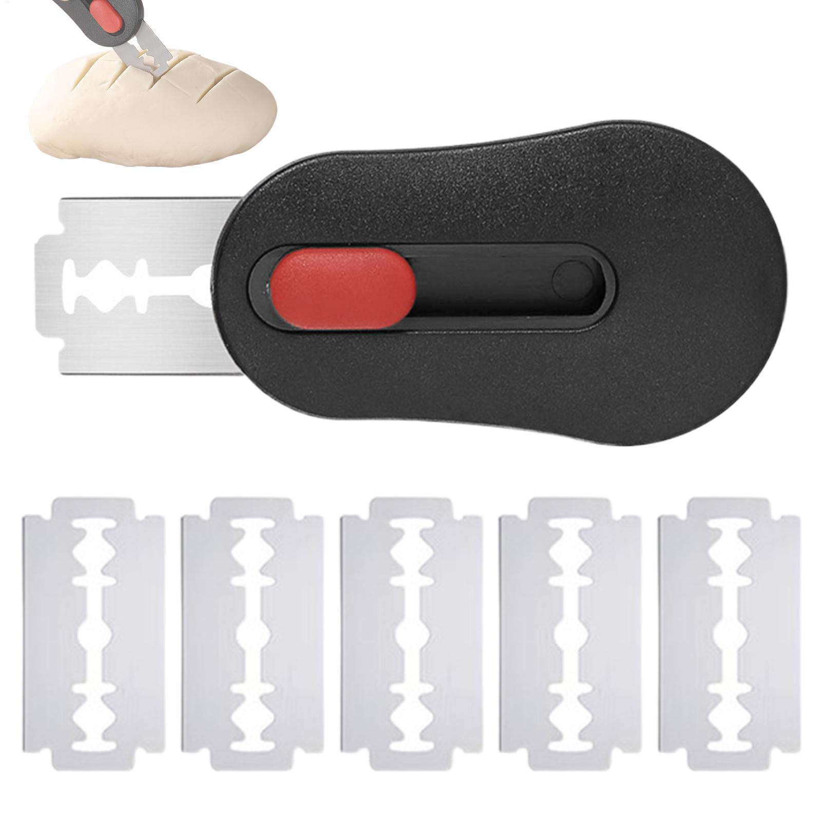 Kitchen Gadgets For Men - Brot-Schneidewerkzeug, Sauerteig-Teigschneider mit 5 Klingen, Magnetisches