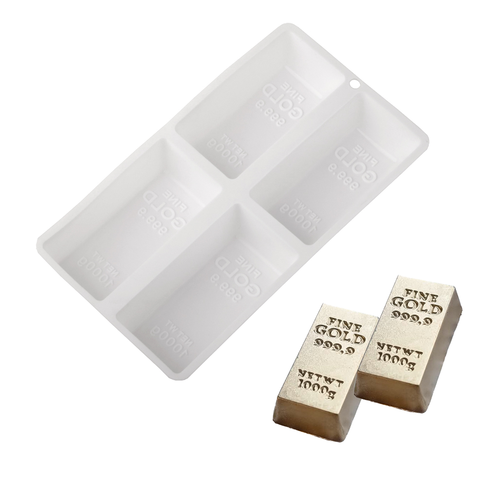 4-Zellen Gold Bar geformt Mous – Kitchen Gadgets Gold Bewertung und Preis
