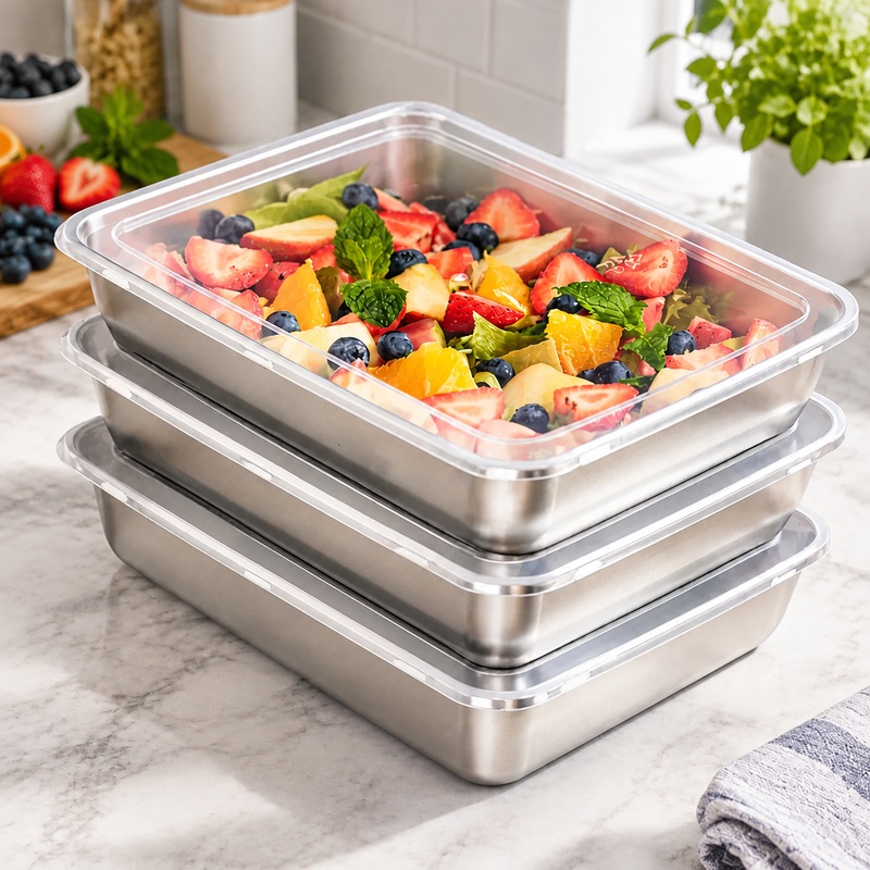 Dreifach-Packung Edelstahl-Leb – Kitchen Gadgets Organizer Bewertung und Preis